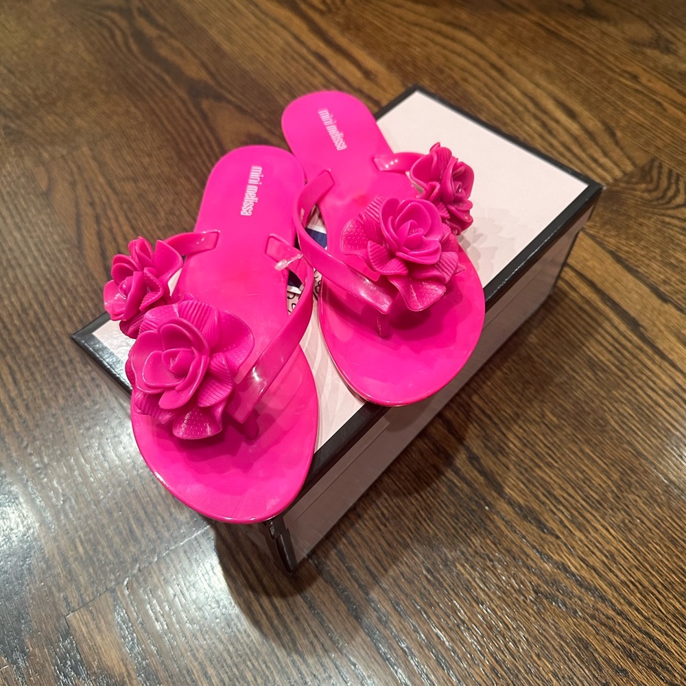 Mini Melissa Harmonic Garden Kids Flip Flops